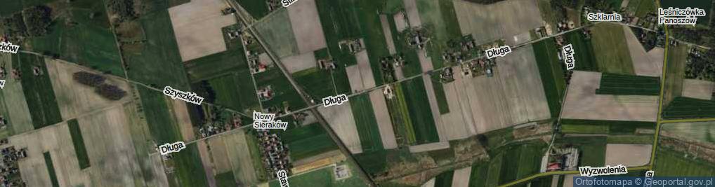 Zdjęcie satelitarne Długa ul.